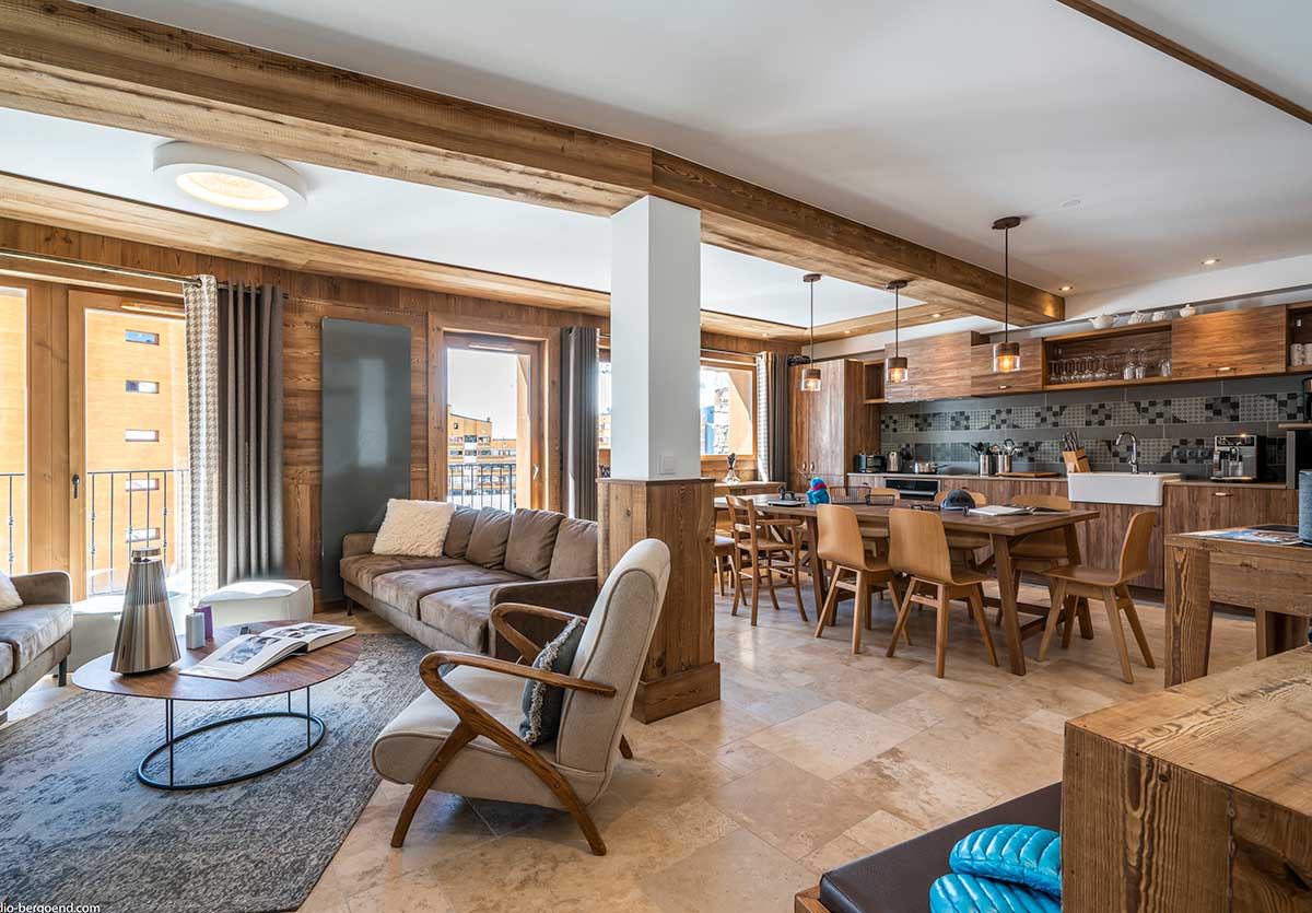 Appartement de luxe à Val Thorens pour groupe au pied des pistes